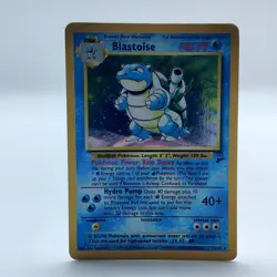 Pokemon TCG Karte - Turtok Blastoise 2/130 Base Set 2 Holo Rare Englisch - Image 1