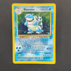 Pokemon TCG Karte - Turtok Blastoise 2/130 Base Set 2 Holo Rare Englisch - Image 2