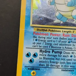 Pokemon TCG Karte - Turtok Blastoise 2/130 Base Set 2 Holo Rare Englisch - Image 3