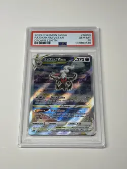 2023 POKEMON CARD TCG SWSH CROWN ZENITH #GG50/GG70 DARKRAI VSTAR PSA 10 GEM MINT - Image 1