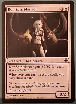 Kor Spiritdancer - Rise of the Eldrazi - Magic MTG - NM - Rare - Image 1