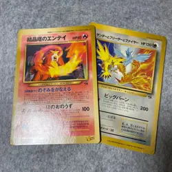 Pokemon Card CoroCoro Comic Supplement Jumbo Card Set of 2 - Image 1