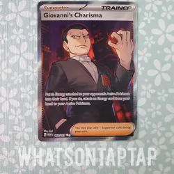 Pokemon Card Giovannis Charisma 197/165 Secret Rare Scarlet Violet Pokemon 151 - Image 1