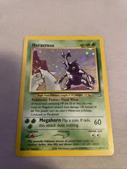 2000 Pokemon Heracross Neo Genesis Holo Rare Card 6/111/LP - Image 1