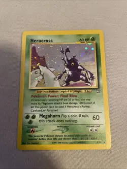 2000 Pokemon Heracross Neo Genesis Holo Rare Card 6/111/LP - Image 2