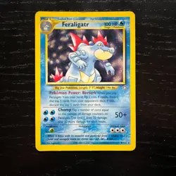 Feraligatr 4/111 Rare Pokemon Holo Card Neo Genesis Unlimited Very Good Cond - Image 1
