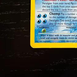 Feraligatr 4/111 Rare Pokemon Holo Card Neo Genesis Unlimited Very Good Cond - Image 5