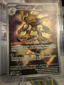 Mint Alakazam Illustration Rare Promo 009! Pokemon TCG: Mega Evolution - Image 1
