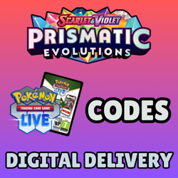Prismatic Evolutions Codes Pokemon TCG Live - Pick Your Code - Digital Delivery - Image 1