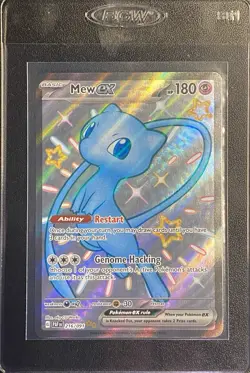 🔥 Mew EX Full Art UR 216/091 Pokemon TCG S&V Paldean Fates Shiny Ultra Rare NM - Image 5