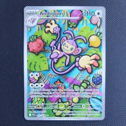 Pokemon Card Ambipom 107/094 Phantasmal Flames Illustration Rare NM - Image 1
