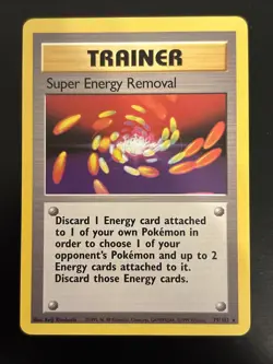 Pokemon TCG Super Energy Removal Base Set 79/102 Regular Unlimited Rare - Image 1