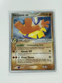 Pokemon TCG Hariyama ex 100/107 Deoxys Holo Silver Border - Image 1