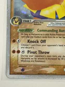 Pokemon TCG Hariyama ex 100/107 Deoxys Holo Silver Border - Image 5