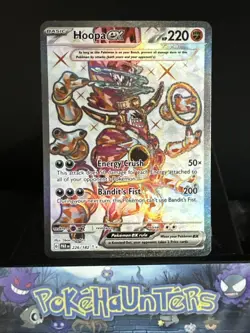 Pokemon Card Hoopa EX 226/182 Paradox Rift Full Art Art Rare NM - Image 1