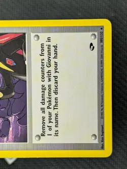 Giovanni's Last Resort 105/132 - Gym Challenge Unlimited Rare Pokemon TCG NM - Image 5