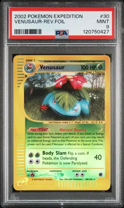 Venusaur 2002 Pokemon Expedition Reverse Holo PSA 9 #30 - Image 1