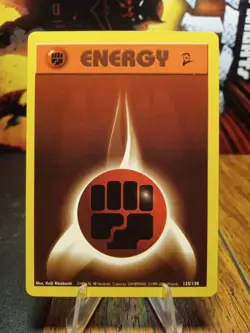 1999 Pokemon Base Set 2 Fighting Energy #125 - Image 1