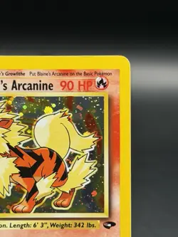 Blaine’s Arcanine 1/132 Holo Rare Gym Challenge Pokemon TCG (NM) - Image 3