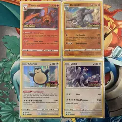 Pokemon Vivid Voltage Prerelease Promo Charizard + Donphan + Snorlax + Lugia NM - Image 1
