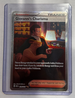 2023 Pokemon TCG Giovanni's Charisma 204/165 Sv: Scarlet & Violet 151 SIR - Image 1