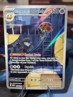 Pokemon 2025 SV Destined Rivals Team Rocket’s Orbeetle 198/182 IR NM - Image 1