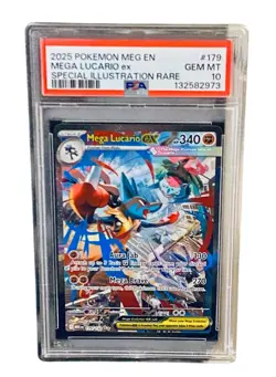 Pokemon Lucario #179/132 PSA 10 Mega Evolution(Special Illustration Rare)🔥 - Image 2