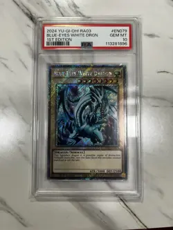 Yu-Gi-Oh Blue Eyes White Dragon RA03-EN079 PSA 10 - Image 1