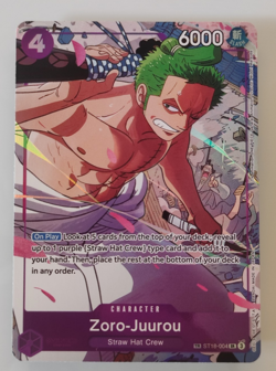Zoro-Juurou ST18-004 OP09 Treasure Rare - Mint NM - One Piece TCG Holo - English - Image 1