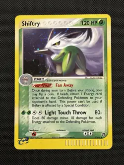 Shiftry 12/100 EX Sandstorm Rare Holo Pokemon Card E-Series Nintendo 2003 - Image 1