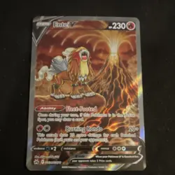 Pokemon Entei V Ultra Rare Full Art Holo Card GG36/GG70 Crown Zenith - Image 1