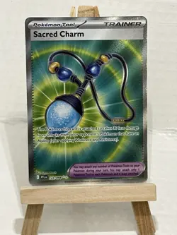 Pokemon Trading Card TCG Sacred Charm Trainer Art Holo 122/094 Nintendo 2025 - Image 1