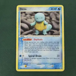 MP Ditto Squirtle 64/113 EX Delta Species Common Nintendo Pokemon Card - Image 1