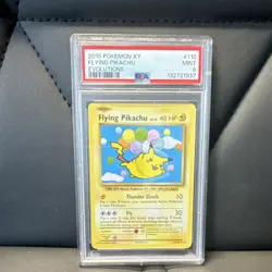 Pokemon Flying Pikachu 110/108 Evolutions Secret Rare Regular PSA 9 Trading Card - Image 1