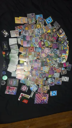 Pokemon Cards Lot,Over 250 Cards, Over 100 Sleeves,A Mix Of A lot Of Great Cards - Image 1