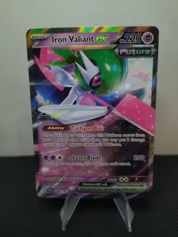 Iron Valiant ex - 089/182 - Pokemon Paradox Rift Ultra Rare Card NM - Image 2