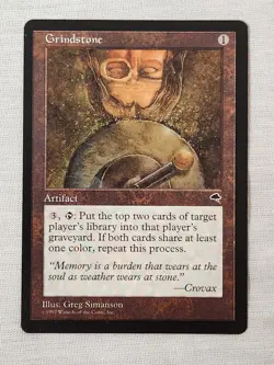 NM Grindstone Tempest Mtg Magic the Gathering - Image 1