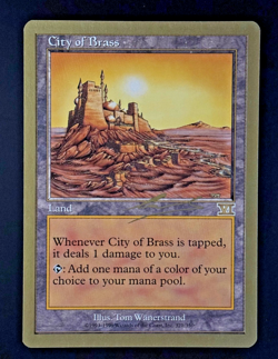MTG - City of Brass - NM - 00' Nicolas Labarre - World Champ - Rare - EN - REG - Image 1
