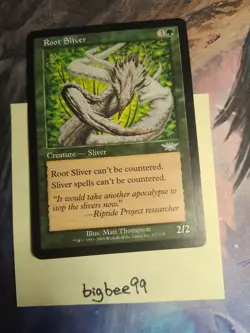 MTG Root Sliver MP Magic The Gathering Legions #137/145 Creature Green - Image 1