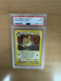 2000 POKEMON ROCKET #83 DARK RAICHU-HOLO PSA 8 - Image 1