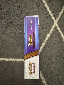 ( SHINING LEGENDS Pin Collection Box - MEWTWO ) Pokemon - Sealed - 3 Packs Foil - Image 2