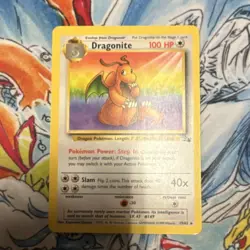 Pokemon Dragonite Fossil Rare 19/62 100 HP Wizards of the Coast Trading Card - Image 3