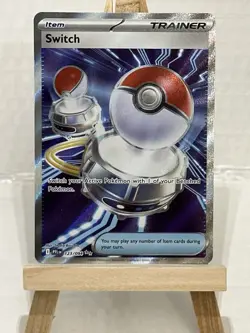 Switch 123/094 Full Art Trainer Holo ultra rare Pokemon TCG Phantasmal Flames - Image 1