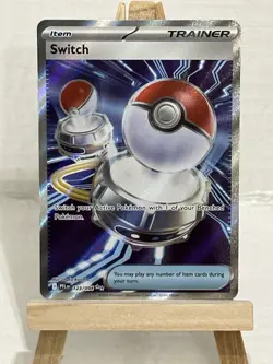 Switch 123/094 Full Art Trainer Holo ultra rare Pokemon TCG Phantasmal Flames - Image 2