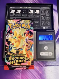 VERY HEAVY! 22.42g Pokemon TCG Ascended Heroes Booster Pack (SEALED) GOD PACKU! - Image 1