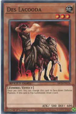 Yugioh Des Lacooda SBCB-EN154 Common1st NM x3 Play Set - Image 1