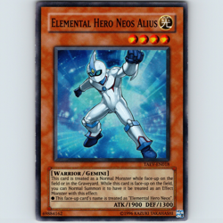 Yugioh Elemental Hero Neos Alius TAEV-EN018 Unlimited Super Rare Holo - LP - Image 1