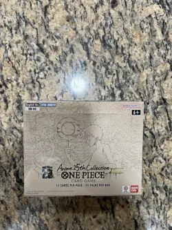 ONE PIECE TCG ANIME 25TH COLLECTION EB-02 EXTRA BOOSTER FACTORY SEALED BOX - Image 1