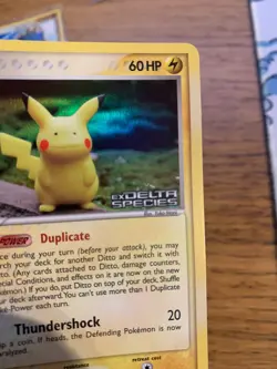 NM! Ditto (63/113) EX Delta Species Stamped Reverse Holo Rare Pokemon Card! - Image 5