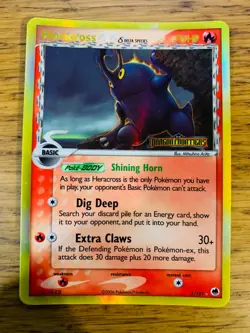 NM! Heracross (3/101) EX Dragon Frontiers Stamped Reverse Holo Pokemon Card! - Image 1